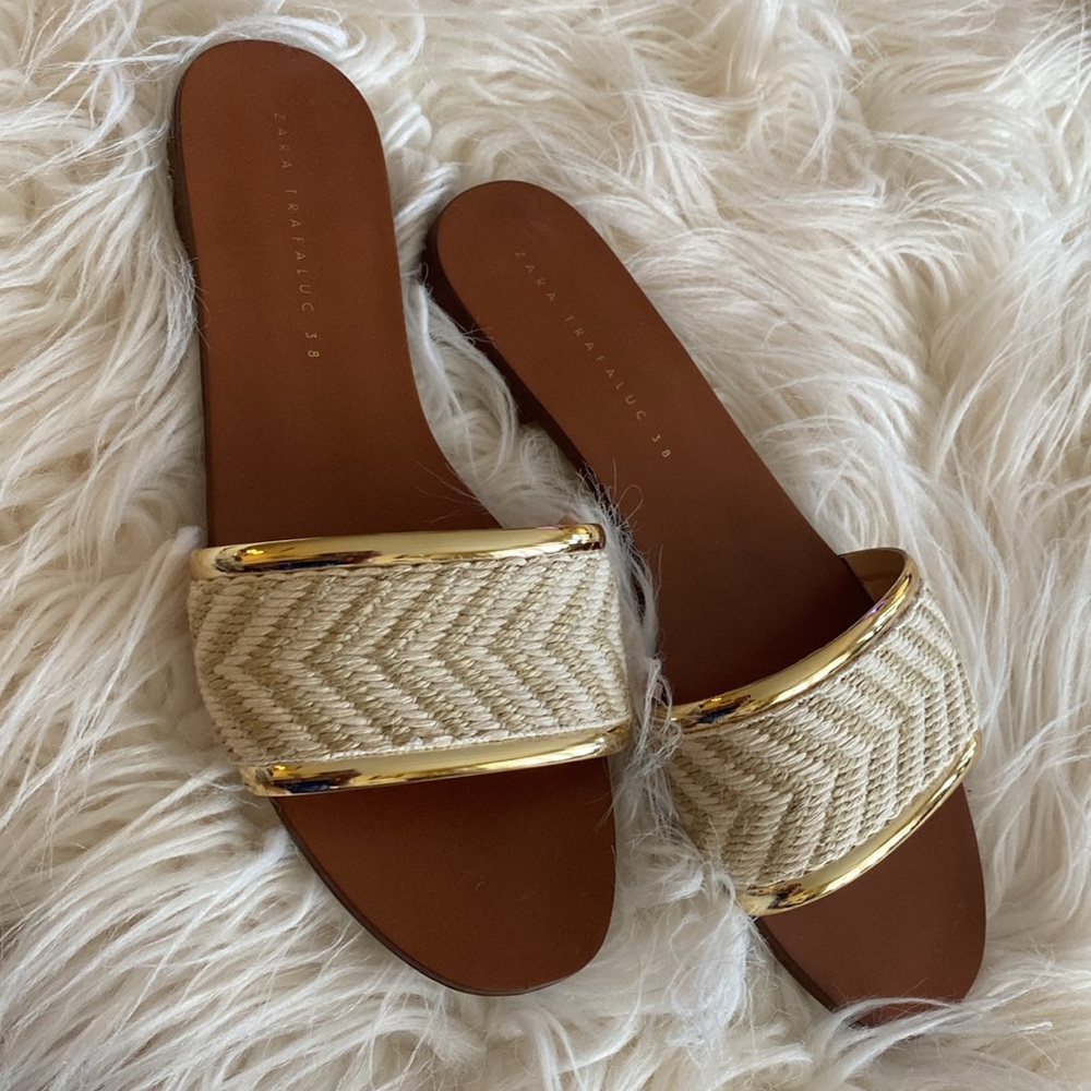 ZARA Trafaluc slip on sandals - Picture 8 of 13